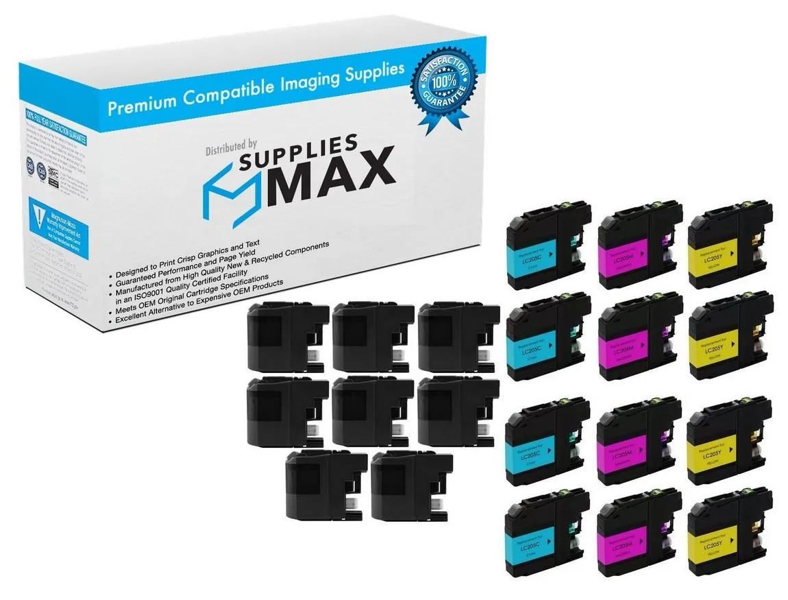 SuppliesMax SuppliesMax LC-2098BK4CMY Extra High Yield Inkjet Combo Pack 8BK/4CMY 2400 pages — product photo