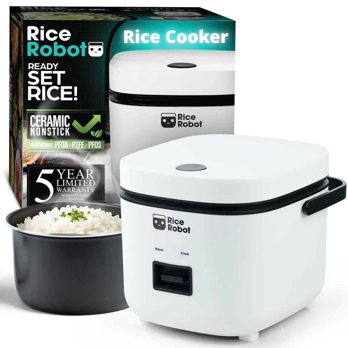  EMSON W-2524 Rice Cooker 1.2 qt White 200 W — product photo