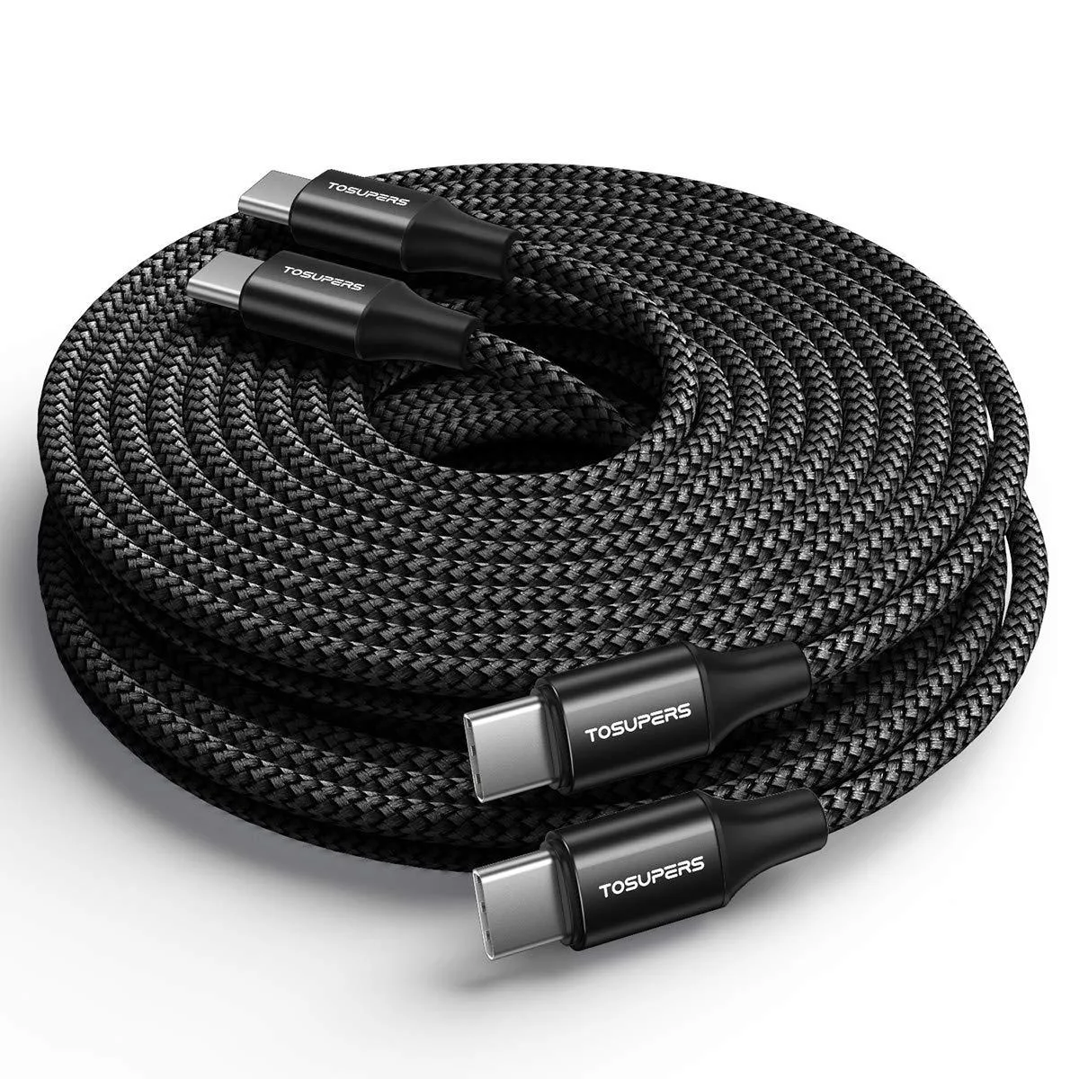 RUOCLRIS RUOCLRIS USB-C to USB-C cable 60W 10ft 2-pack — product photo