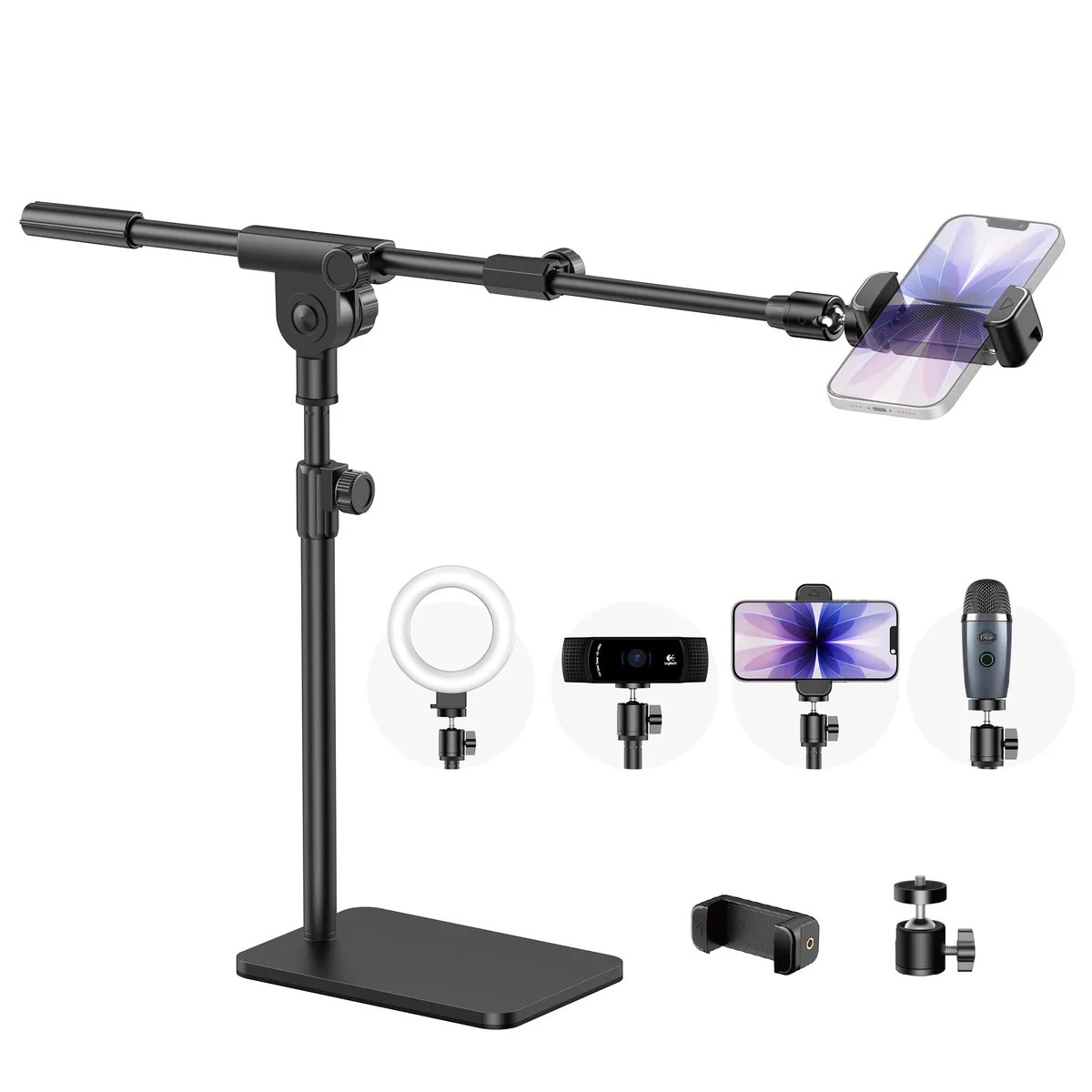 InnoGear PMS75 Overhead Phone Mount Webcam Stand Camera Dock — product photo