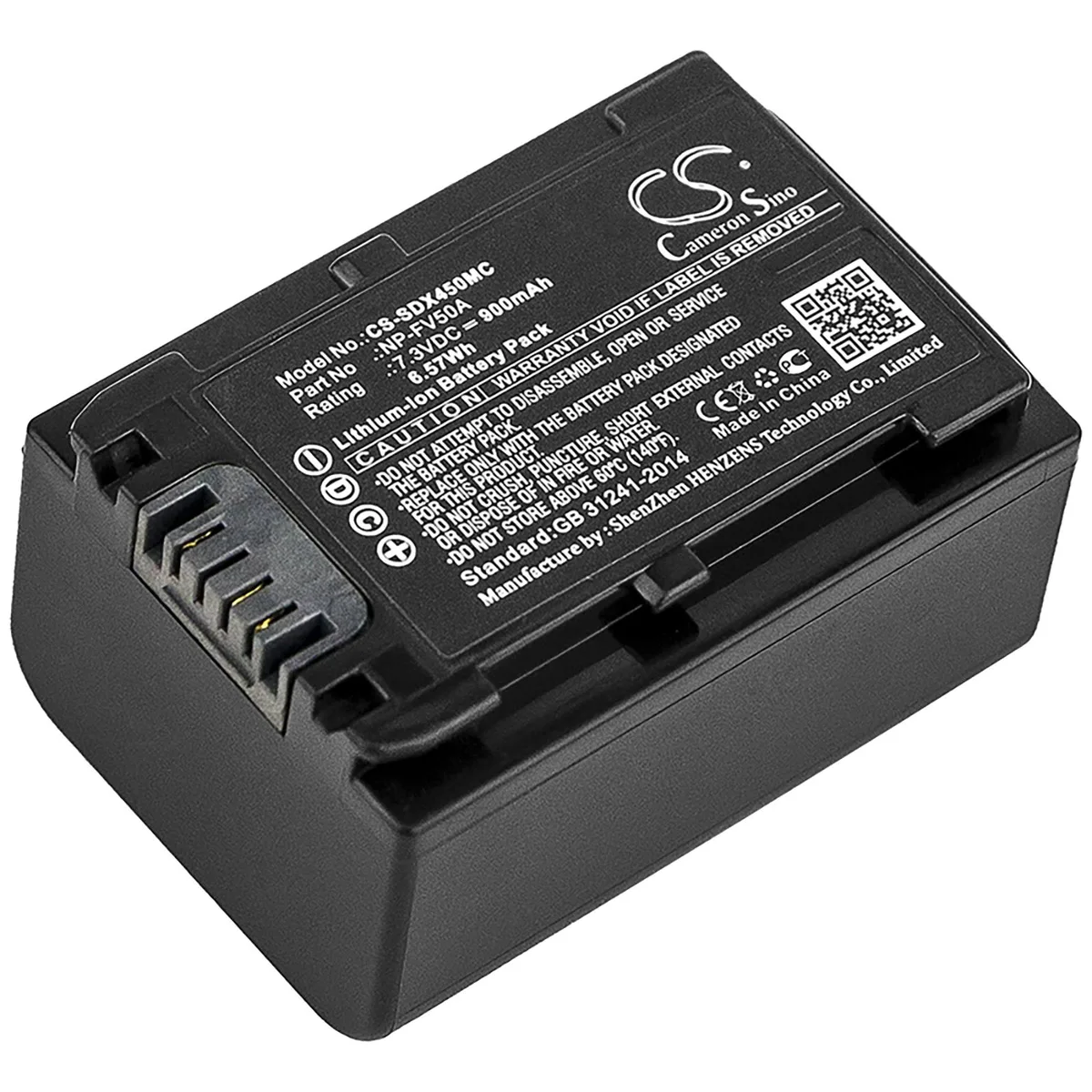 Cameron &amp; Co Cameron &amp; Co DS-CS-SDX450MC camera battery 7.3V 900mAh Li-ion Black — product photo