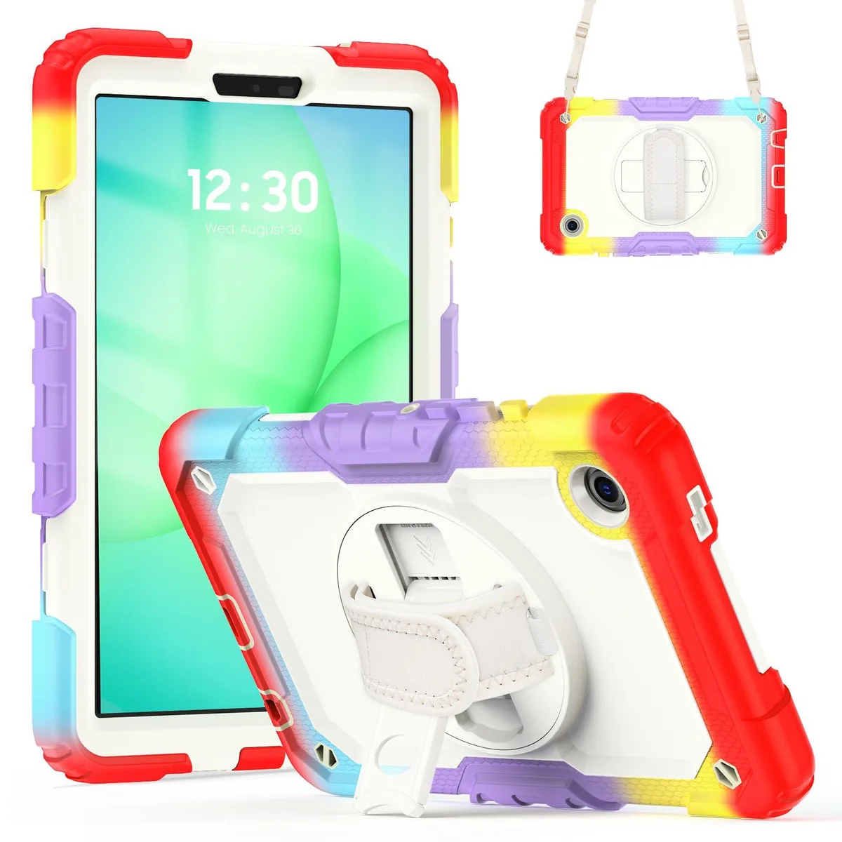 Timoom Timoom Heavy Duty Case 8.7" Camouflage Red with 360° Stand & Straps — product photo