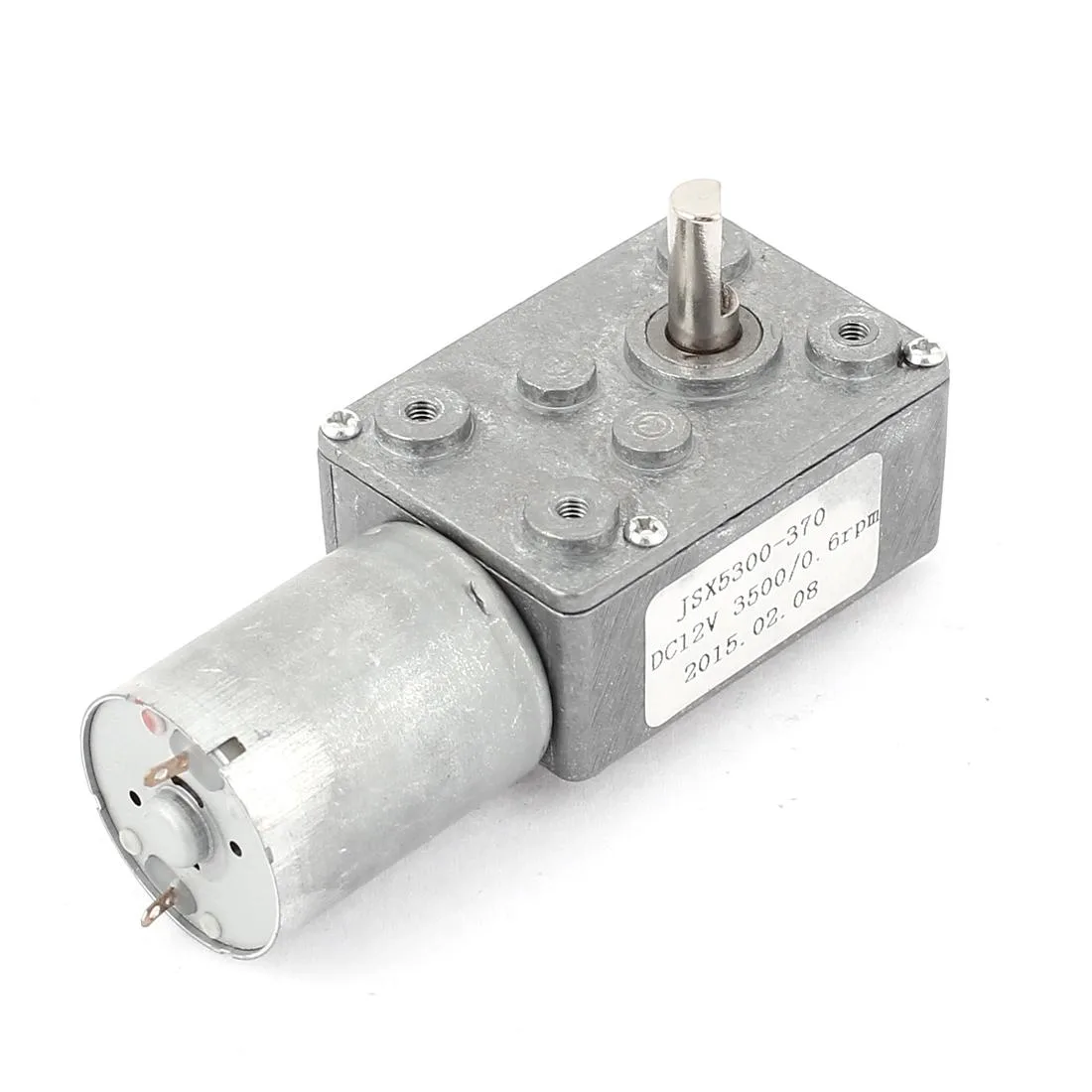 Unique-Bargains Unique-Bargains JSX5300-370 DC 12V 0.6RPM 6mm Shaft Machinery Motor — product photo