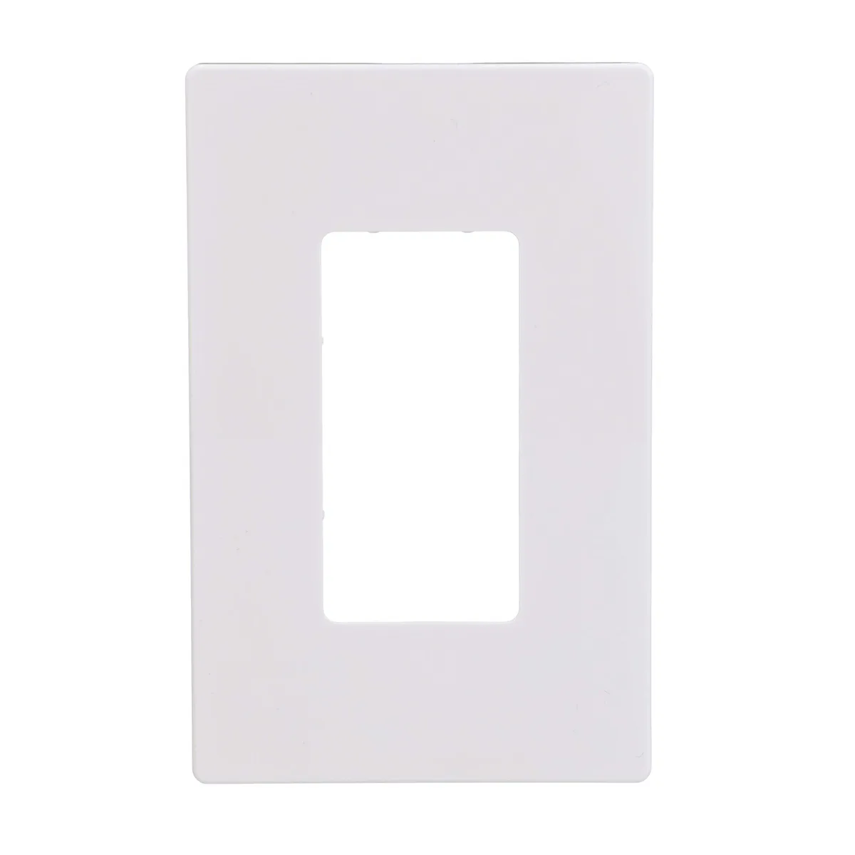  Eaton PJS26W White Polycarbonate Toggle Switch Plate, Single Gang — product photo