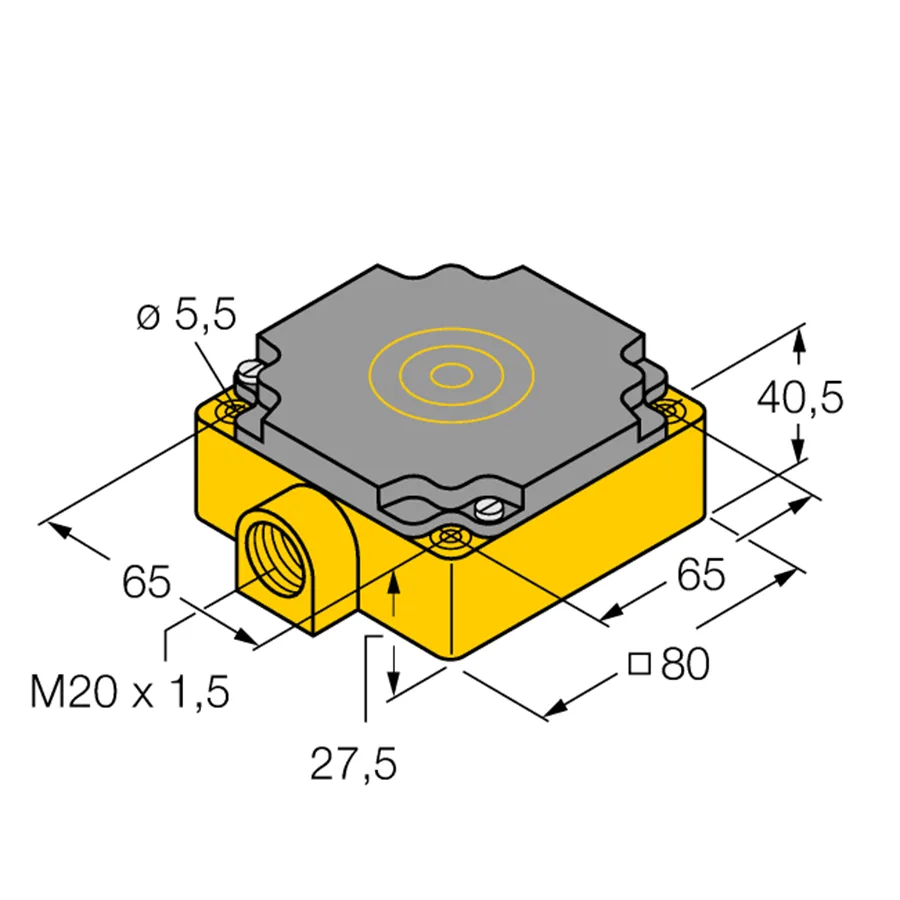 Turck Turck NI40-CP80-Y1/S97 1040010 inductive sensor 40 mm switching distance — product photo