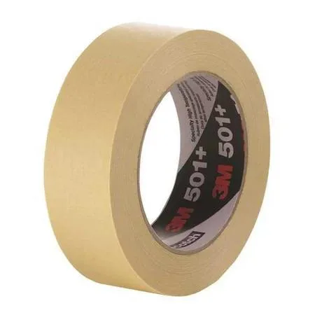 3M 3M 501+ Painter's Tape 18 mm x 55 m 7.3 mil Tan — product photo