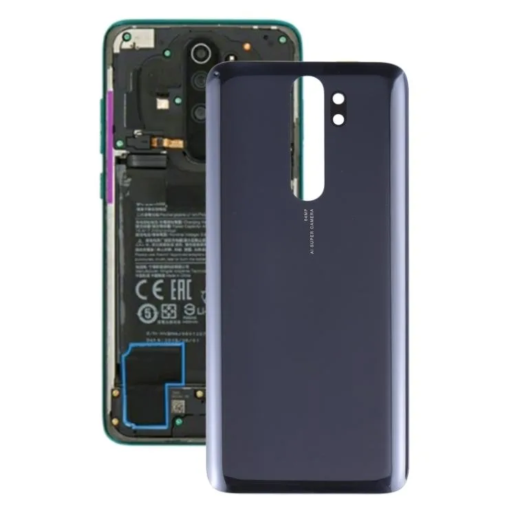 Black plastic back cover for Redmi Note 8 Pro