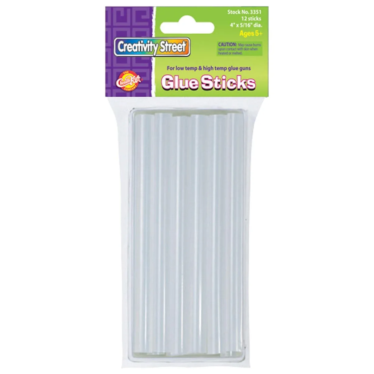 Chenille Kraft Chenille Kraft 3351 Glue Sticks 4" x 5/16" 12 Pack — product photo