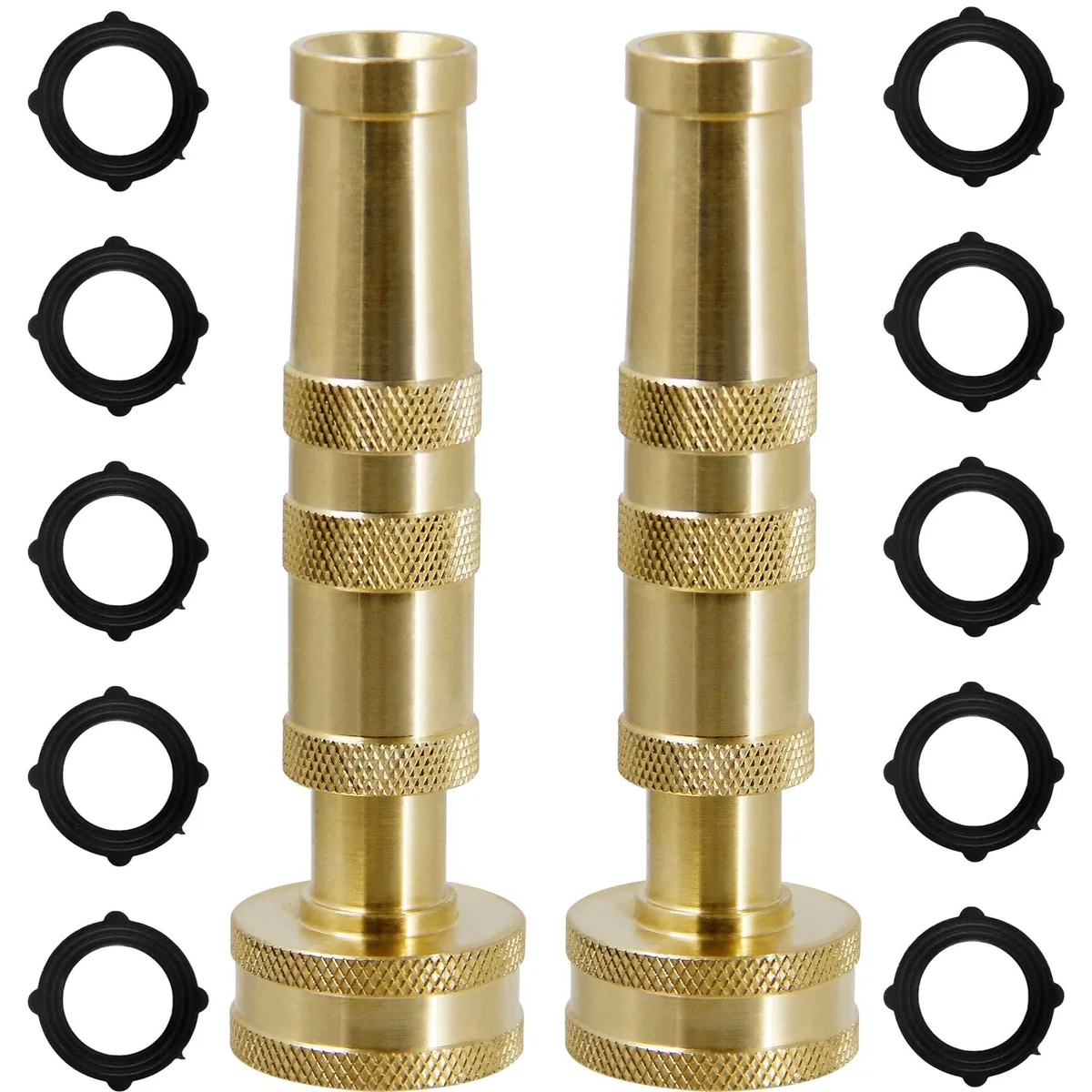  Triumpeek CUPQ Solid Brass Hose Nozzle 2 Pack — product photo