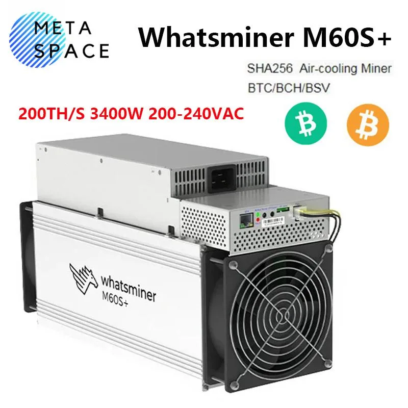 AFRNDK AFRNDK Whatsminer M60S+ 200TH/s 3400W mining hardware — product photo