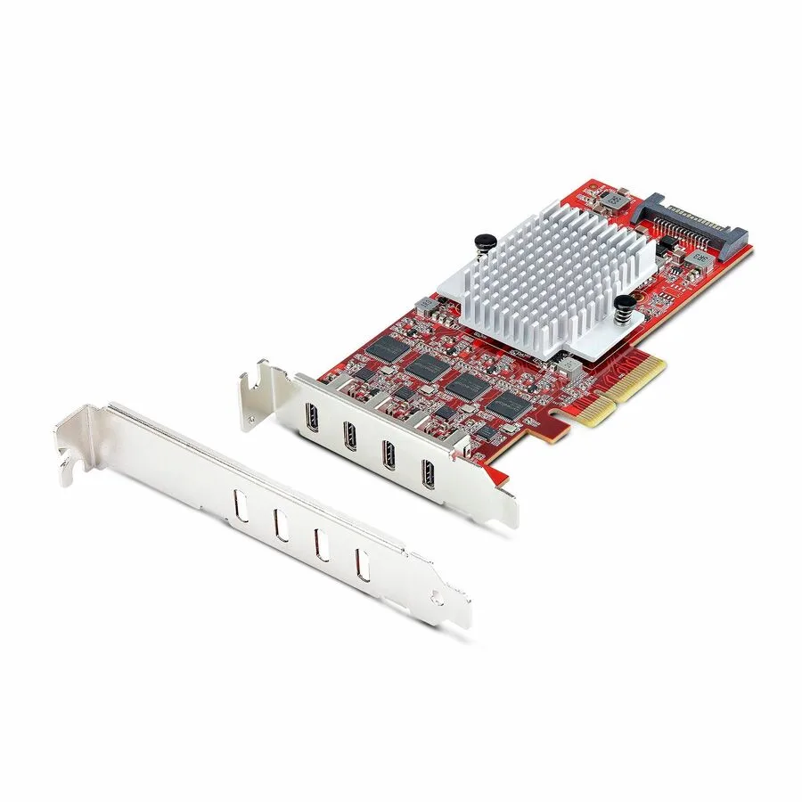 STARTECH STARTECH P10Q4C-USB-CARD-LP 4-port USB Type-C 10Gbps expansion card — product photo