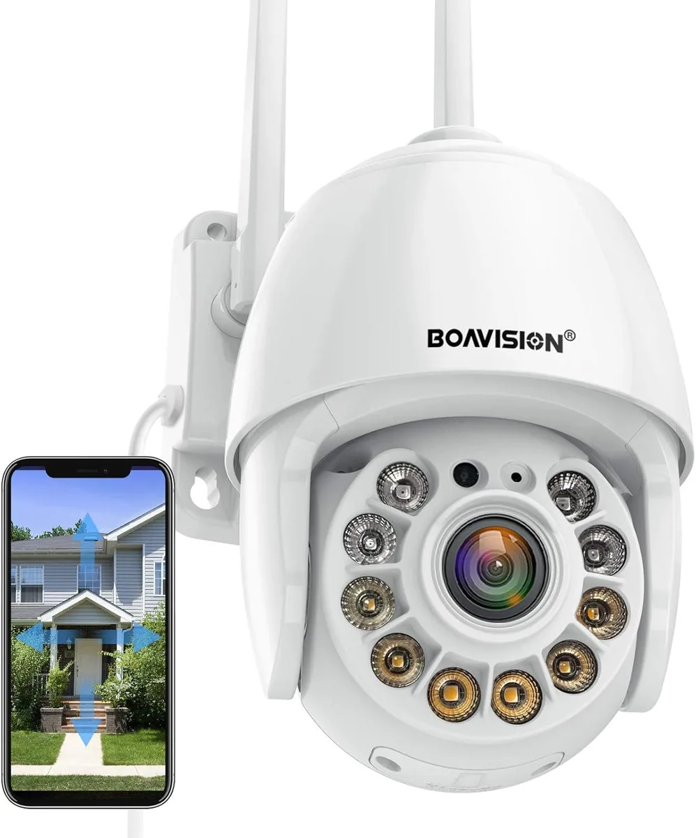 TAURKENAM TAURKENAM 360° 1080P pan/tilt network camera with floodlight siren — product photo