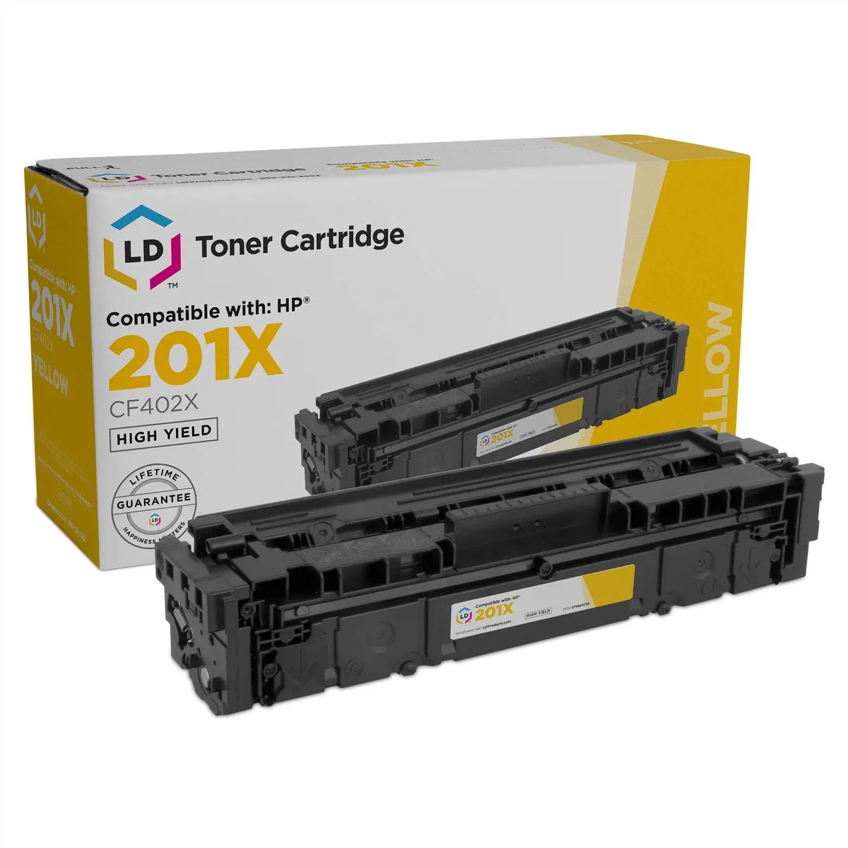 LD Products LD Products Compatible Toner Cartridge HP 201X CF402X Yellow 2800 Pages — product photo