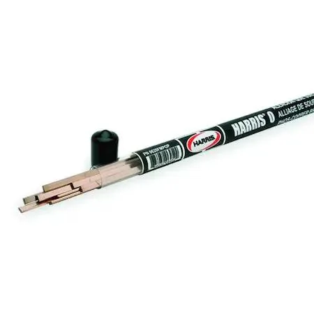 Copper-coloured brazing rod, 1/8 inch diameter, 20 inches long, bare finish