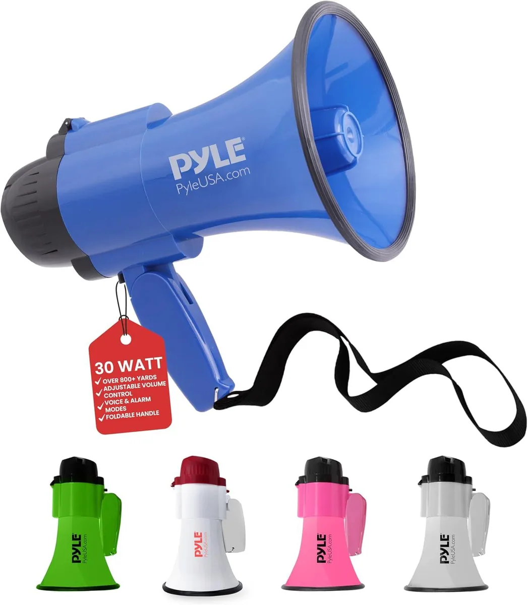 Pyle Pyle PMP31BL Compact Megaphone 30W Blue — product photo