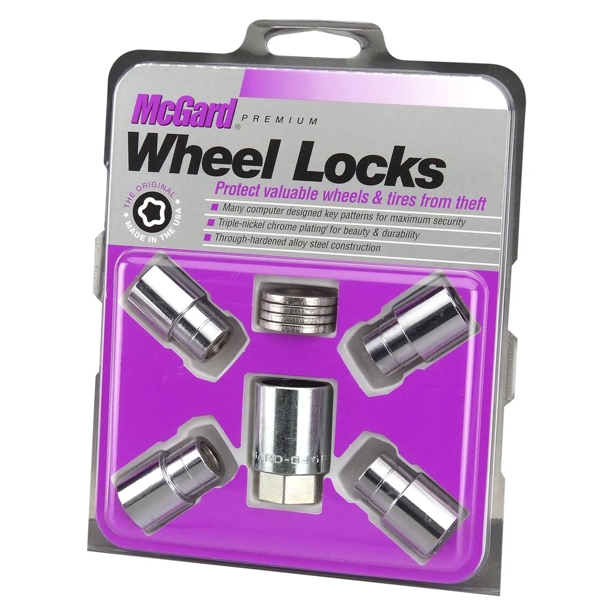 MCGARD MCGARD 21120 Chrome Regular Shank Wheel Lock Set 1/2"-20 accessories - wheel — product photo