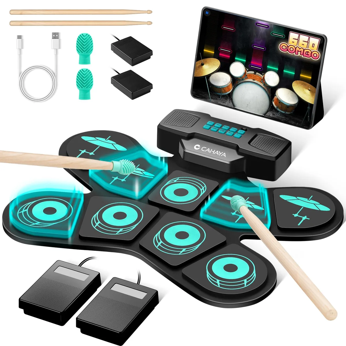  Alesis CY00387-1 Electronic Drum Kit 9 Pads 1.6 lbs — product photo