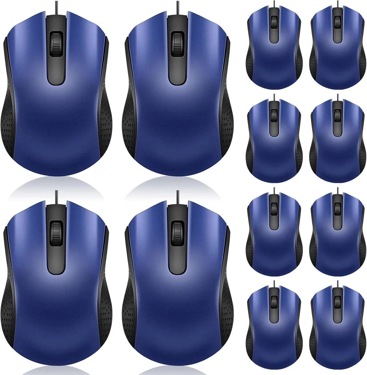 Brainwavz Brainwavz 12 Pcs Wired USB Mouse Blue — product photo