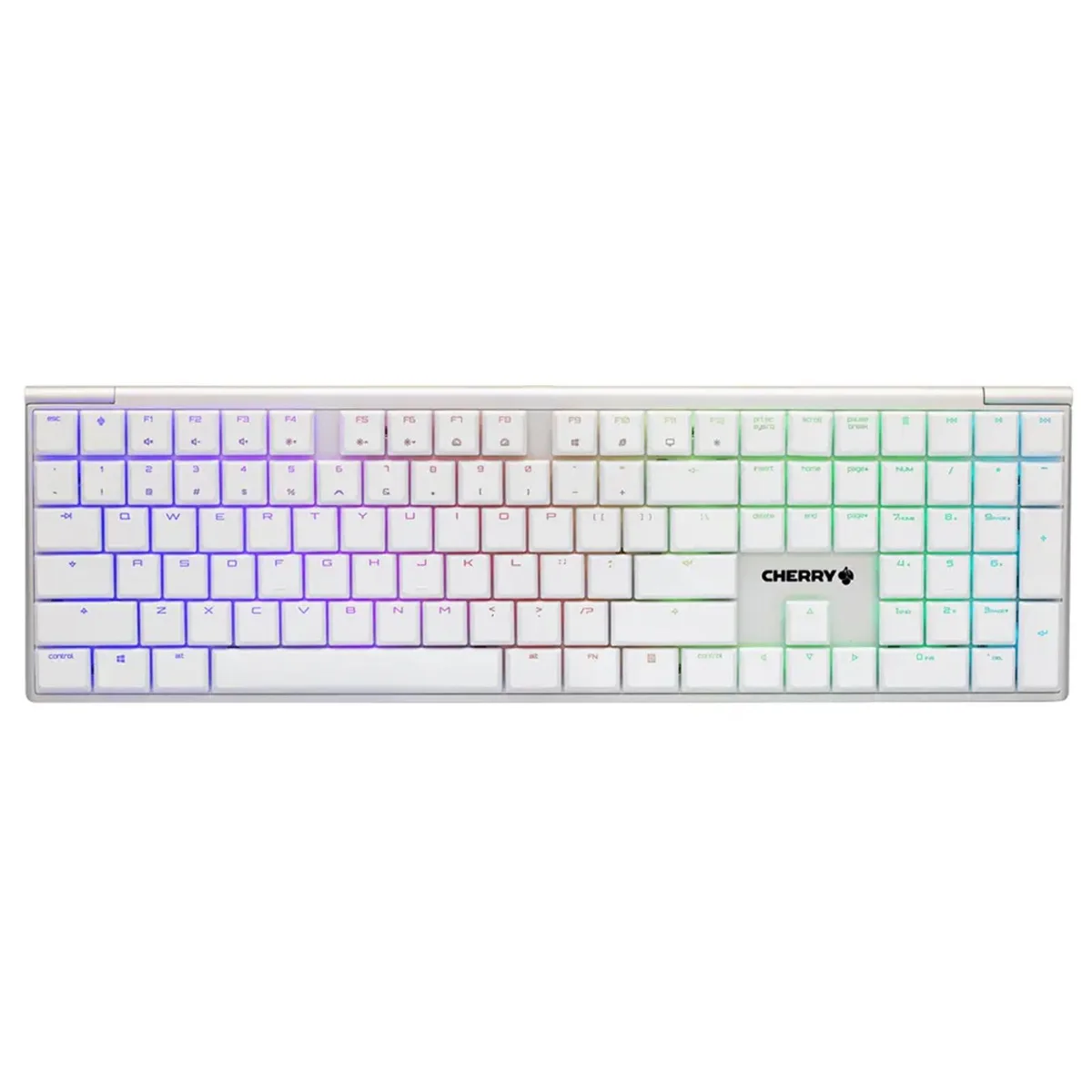Cherry Cherry MX10.0 Gaming Keyboard White 109-Key LP Switches 22mm Aluminium — product photo