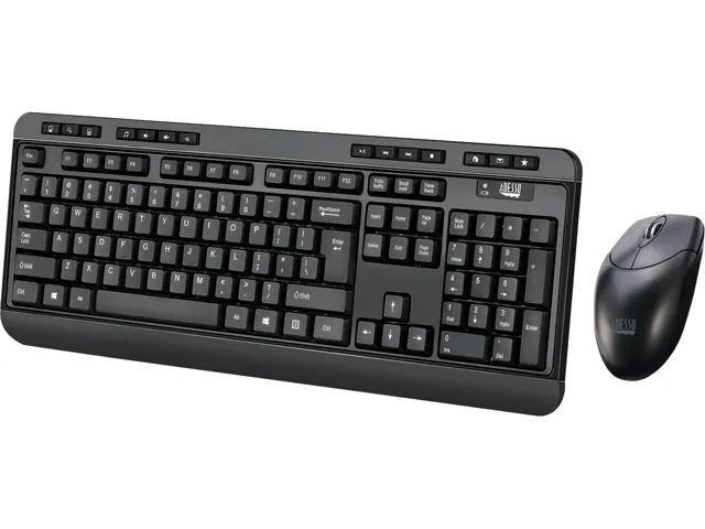 Adesso Adesso WKB-1320CB antimicrobial wireless keyboard and mouse — product photo
