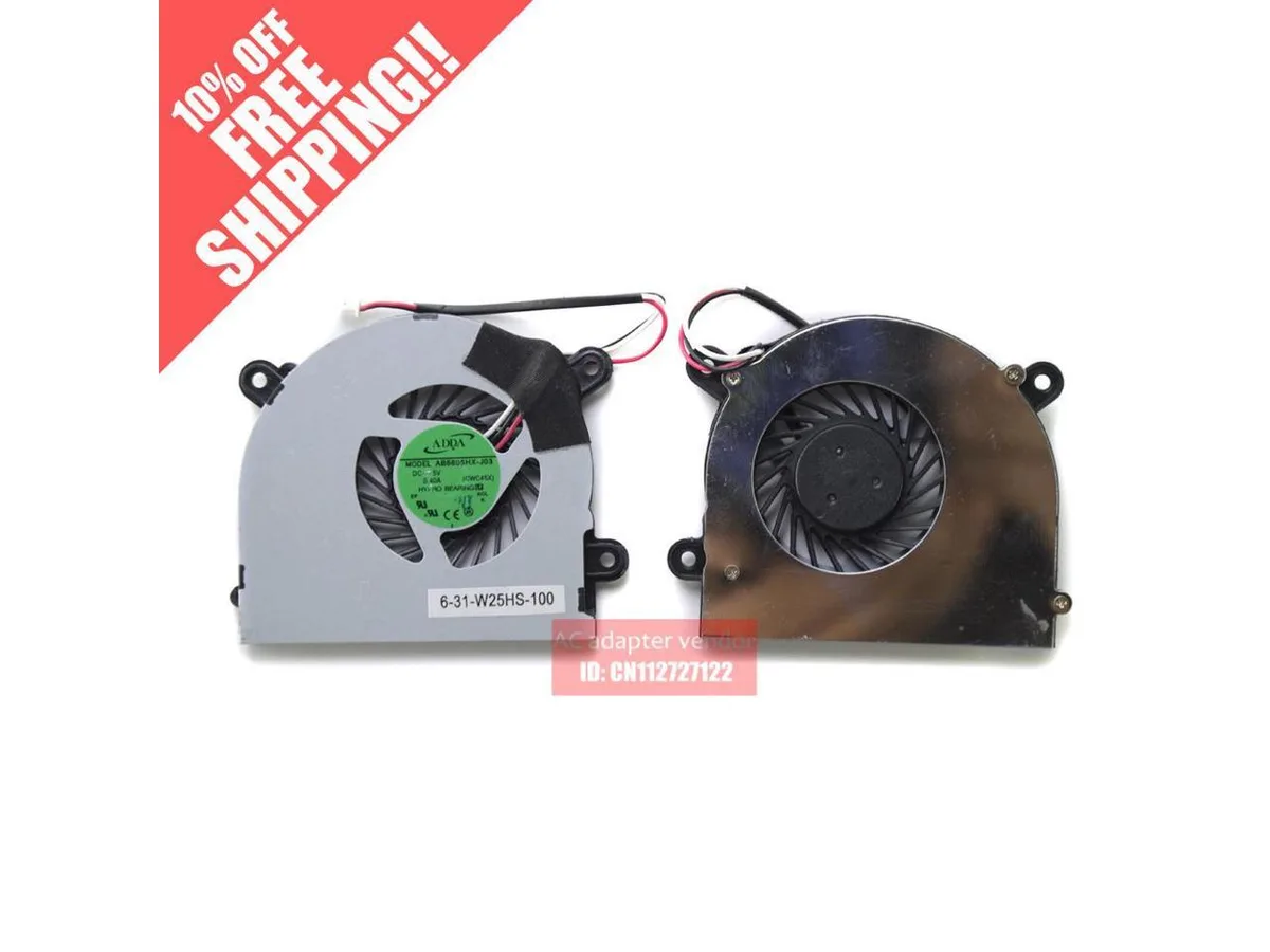 Fans Fans MSI X600 S6000 laptop fan AB6505HX-J03 AB6605HX-J03 (C4500) — product photo