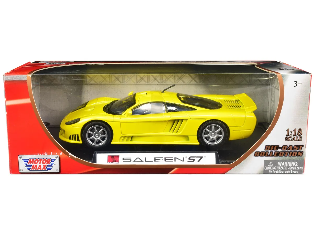 MOTORMAX MOTORMAX Saleen S7 Yellow 1/18 Diecast Vehicle — product photo