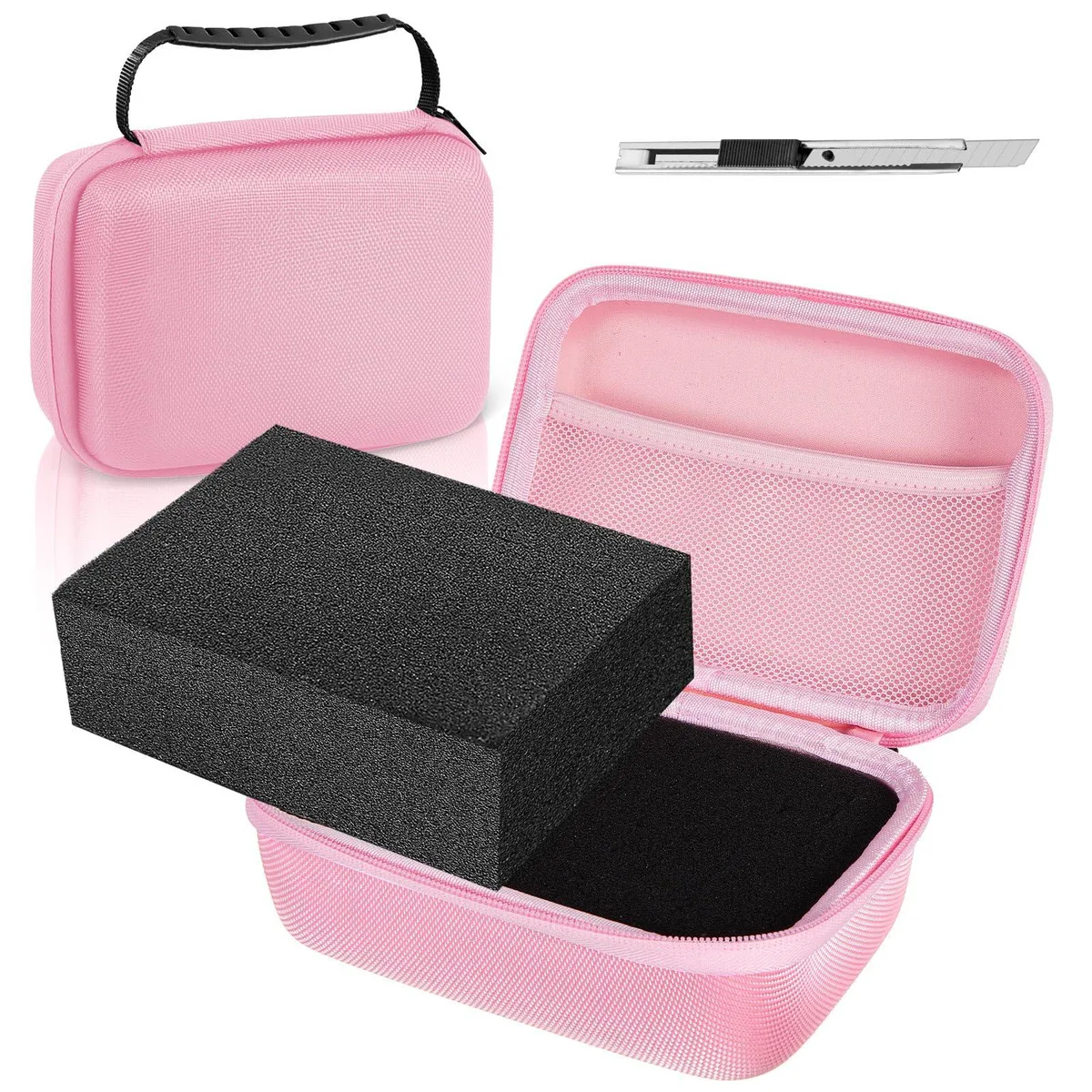  Relaxweex Hat2031 EVA Hard Case 7.1 x 4.7 x 3.1 Inch Pink — product photo