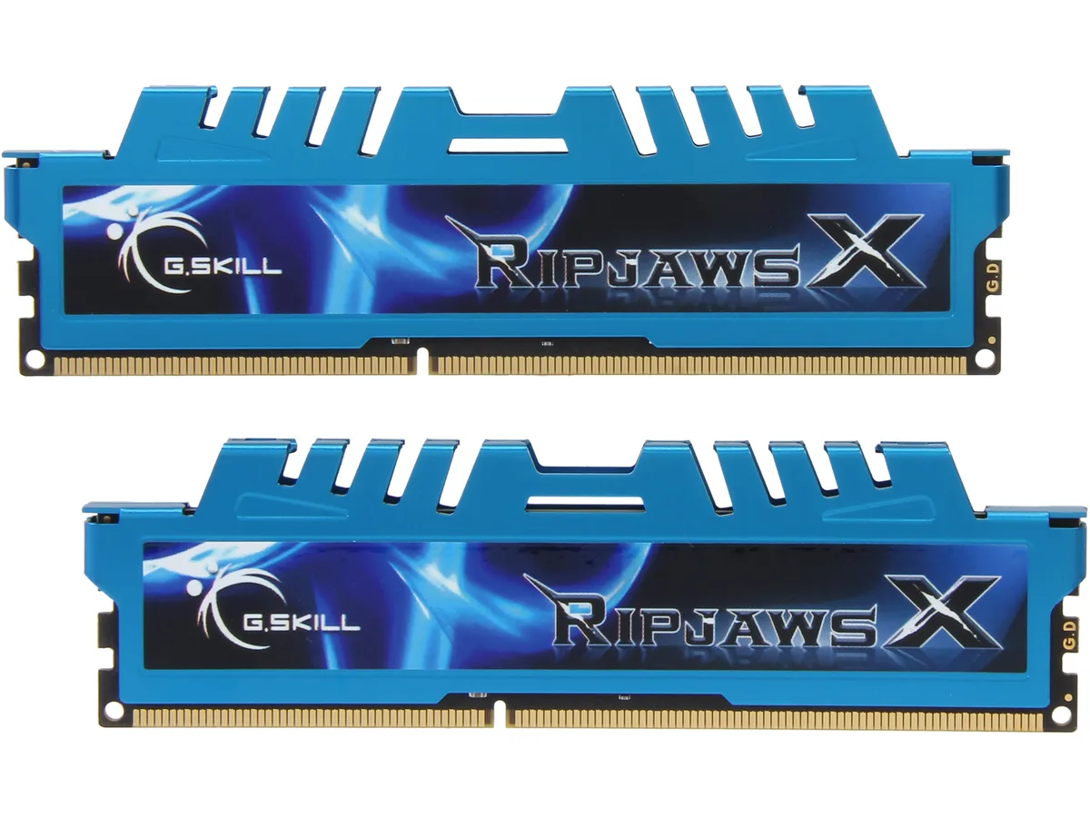 G.SKILL G.SKILL Ripjaws X F3-2400C11D-16GXM 16GB (2x8GB) DDR3 2400 CL11 desktop RAM — product photo