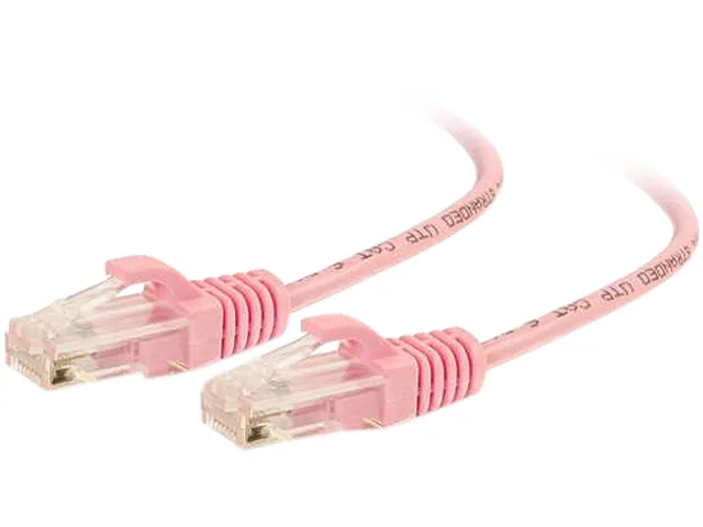 Cables To Go Cables To Go 01192 Cat6 Slim network ethernet cable 5 ft Pink 28AWG — product photo