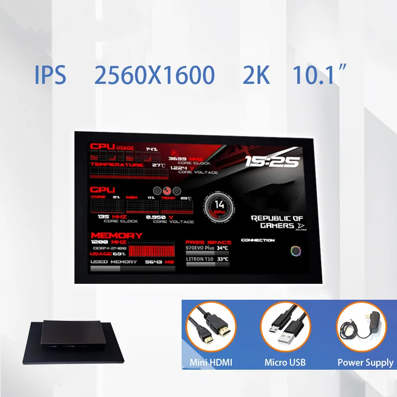 Corn Electronics Corn Electronics 10.1" 2560x1600 IPS gaming monitor AIDA64 — product photo