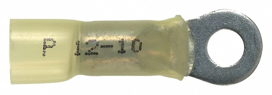 Panduit Panduit PH10-10R-E Ring Terminal #10 Stud 10 AWG 600 V Heat Shrink — product photo