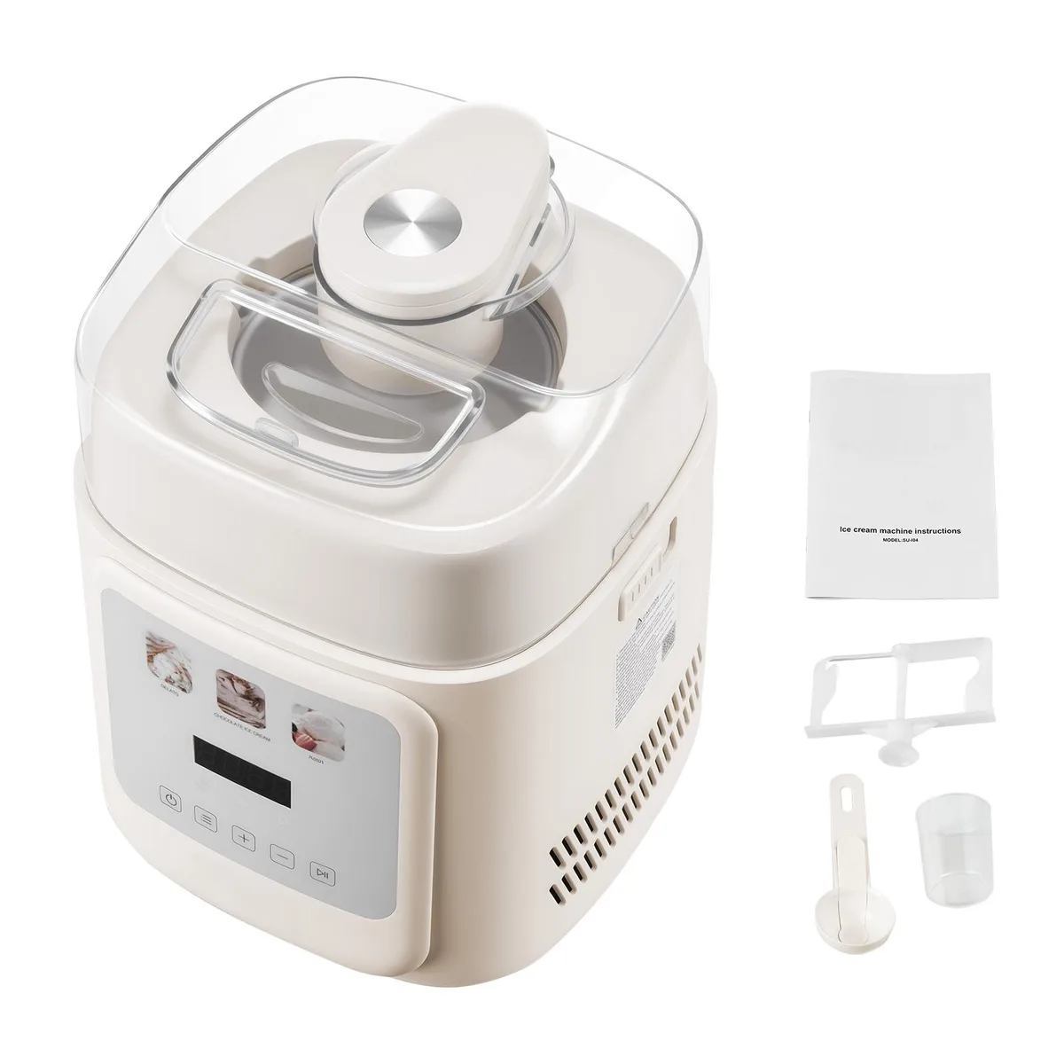 VEVOR VEVOR Upright Automatic Ice Cream Maker 1 Quart Built-in Compressor 4 Modes — product photo