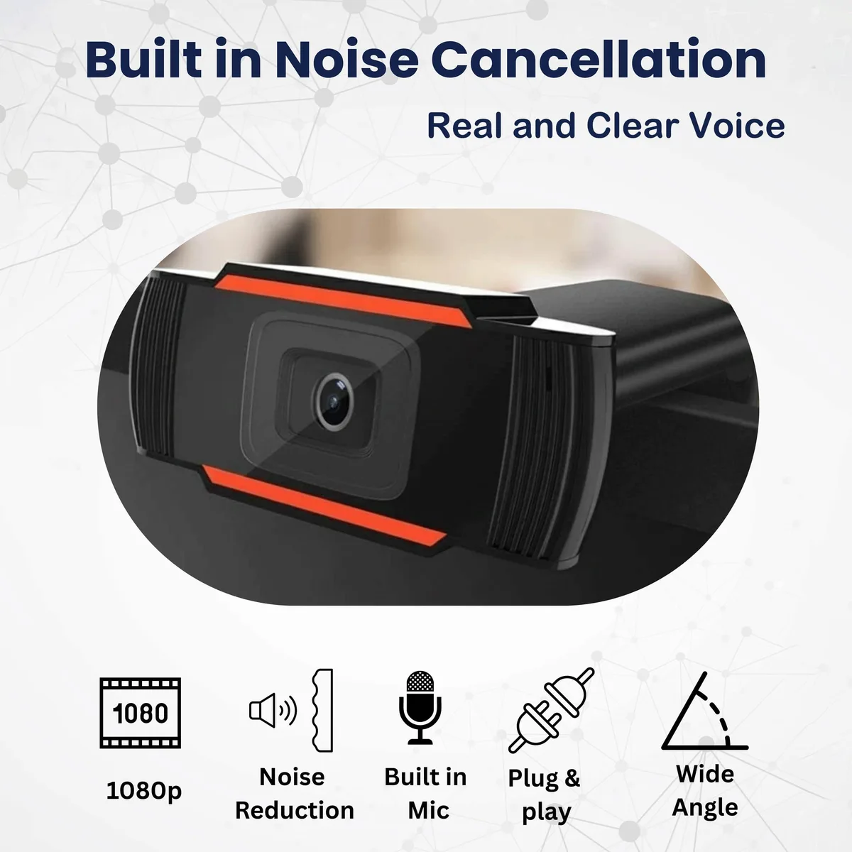  Webdaraz W01 1080P 30 FPS Autofocus 180° Stereo Mic USB 2.0 Video Capturing Device — product photo