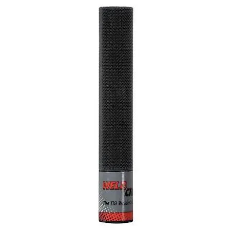 Knurled thread TIG torch handle, textured metal grip