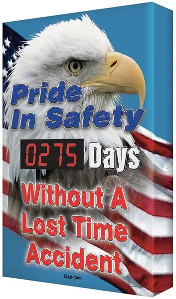 Accuform Signs Accuform Signs SCK109 safety record sign 29 x 20 in aluminum English — product photo