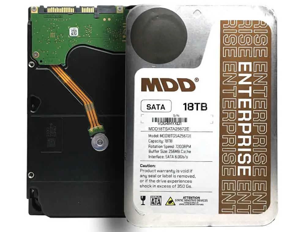 MaxDigitalData MaxDigitalData MDD18TSATA25672E 18TB 7200 RPM 256MB Cache SATA 6.0Gb/s 3.5" Internal Hard Drive — product photo