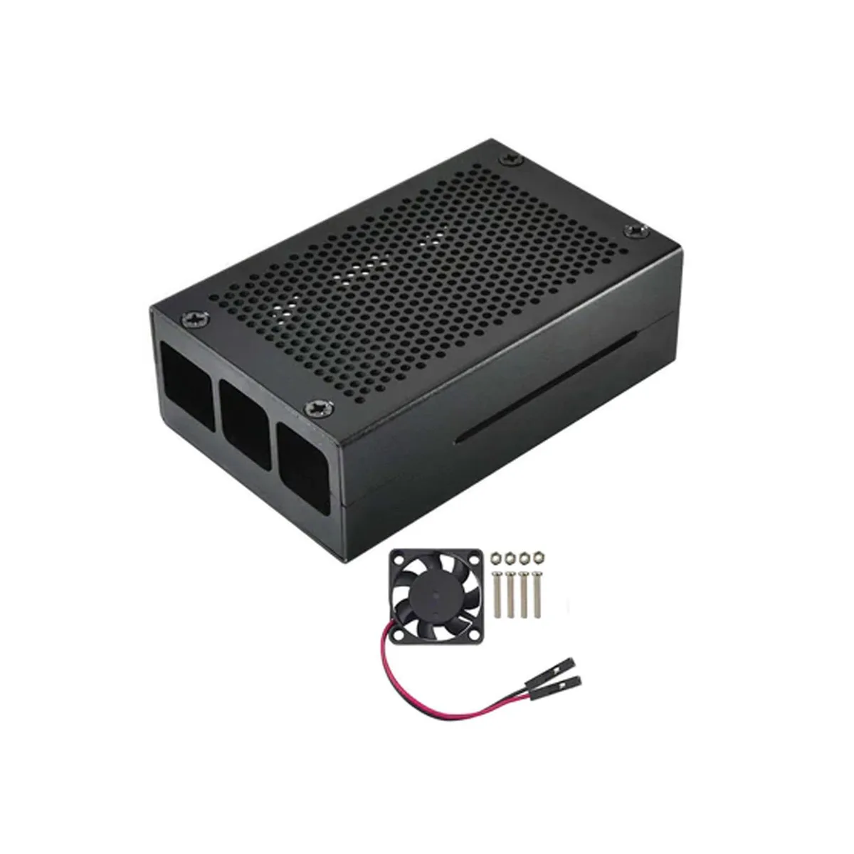 AAAwave AAAwave ODS704 Aluminum Case with Fan for Raspberry Pi 4B — product photo