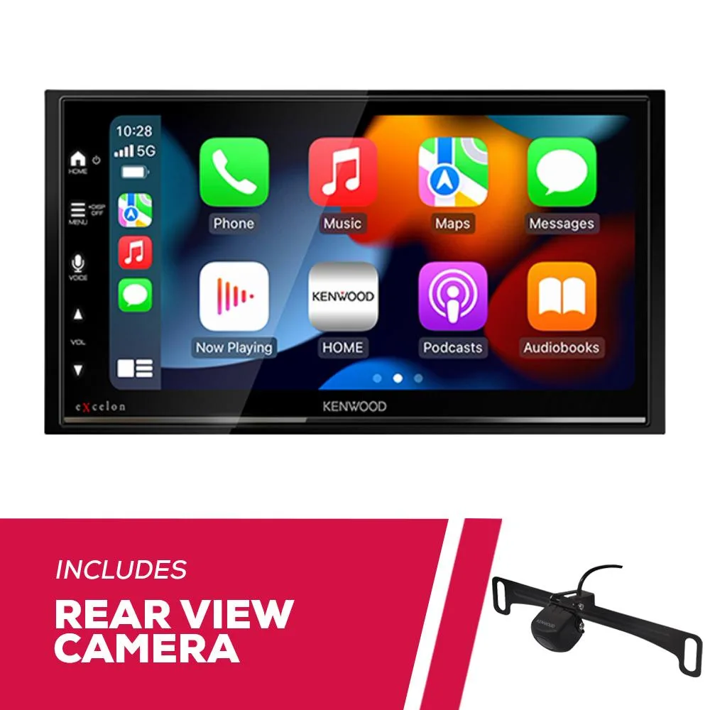 KENWOOD Kenwood DMX809S 6.8" Multimedia Receiver with CMOS-230LP1 Backup Camera — product photo