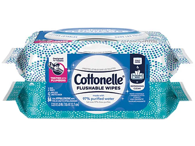 Kimberly-Clark Professional Kimberly-Clark Professional 35970CT Cottonelle FreshCare Flushable Wipes 672ct cleaning — product photo