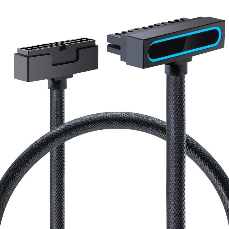  Hydra HY-24PIN-BL-30CM-US 24-Pin ARGB Extension Cable 30cm Black — product photo