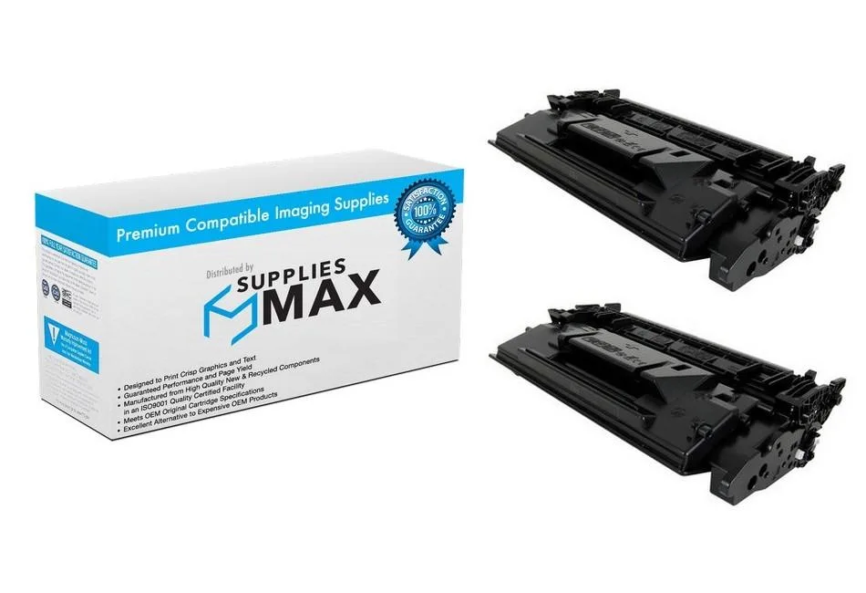 SuppliesMax SuppliesMax CF226XD1 Black High Yield Toner Cartridge 2 Pack 9000 Pages — product photo