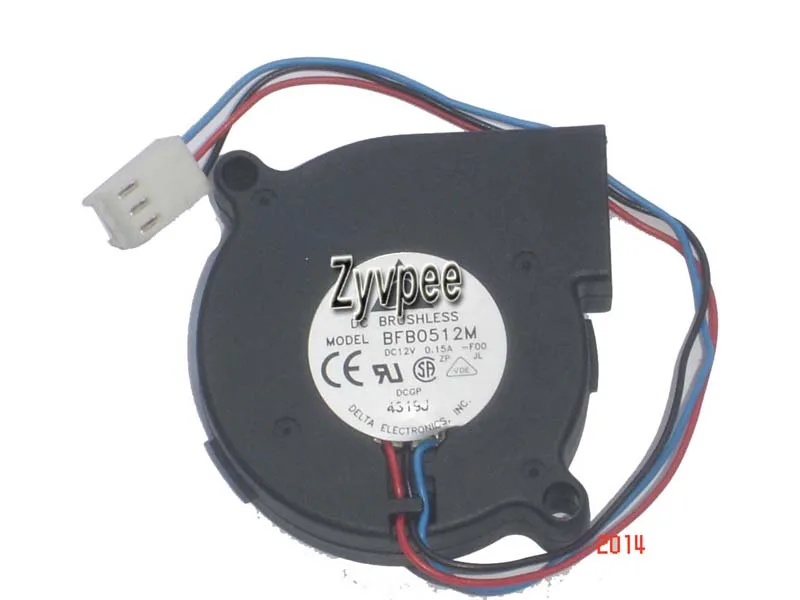 Zyvpee Zyvpee BFB0512M F00 50x15mm 12V 0.15A 3-Pin Blower Case Fan — product photo