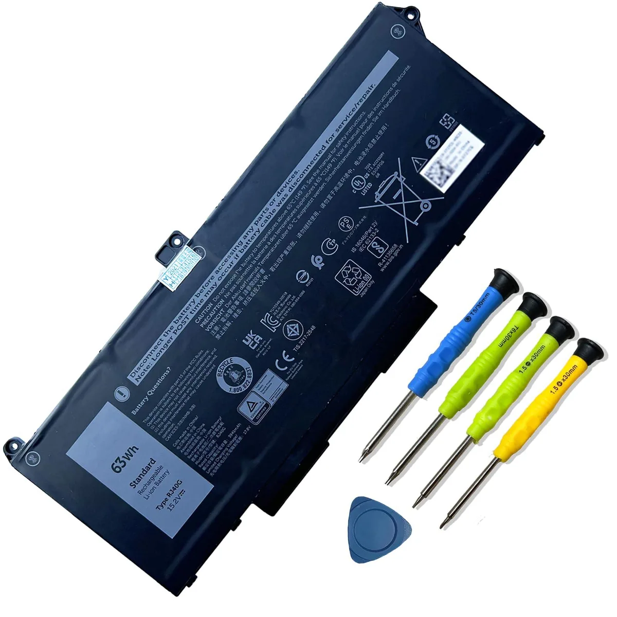 RJ40G 63Wh 15.2V 3941mAh laptop battery for Dell Latitude 5420 5520 Precision 3560 — product photo