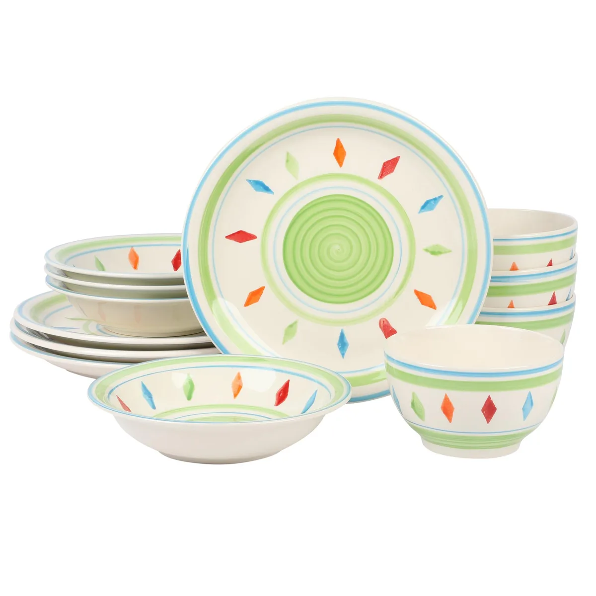 Gibson Home Gibson Home 510119492M 12 Piece Durastone Dinnerware Set — product photo