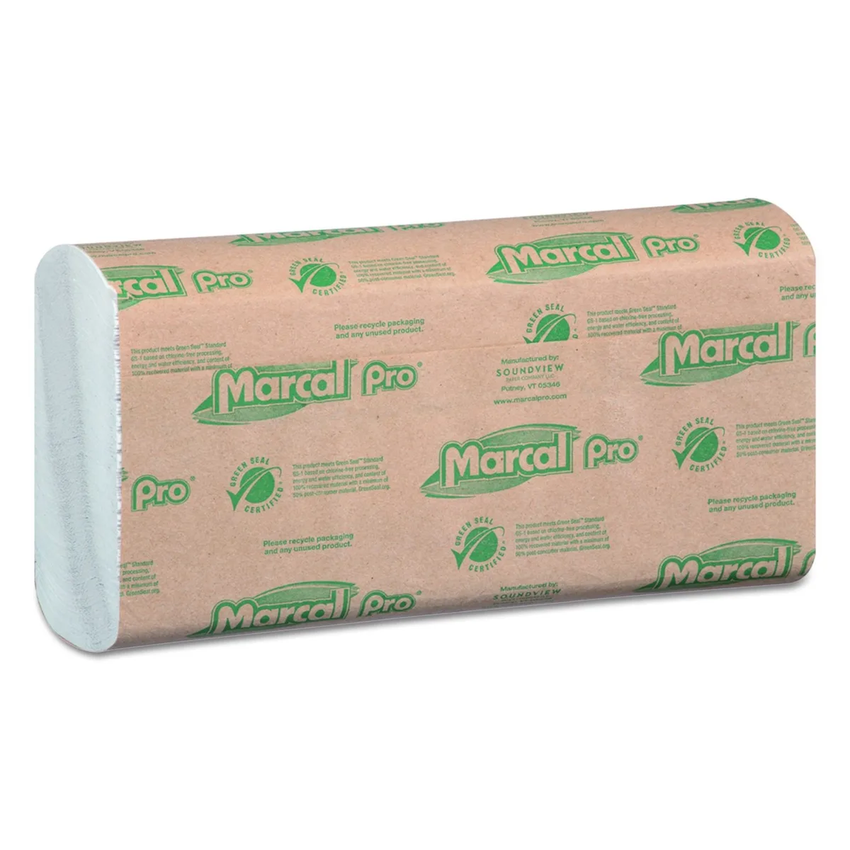 Soundview Soundview C-Fold 1-Ply Paper Towels White 12.88 x 10.13 150/Pack 16 Packs/Carton — product photo