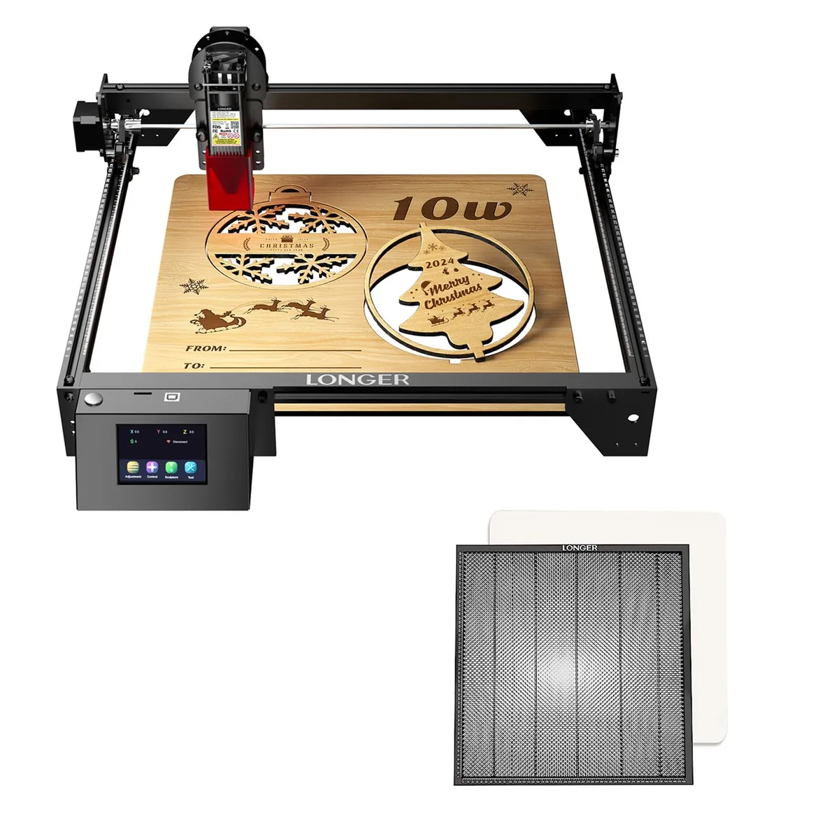 LONGER LONGER RAY5 10W Laser Engraver with Honeycomb Table 19.7 — product photo