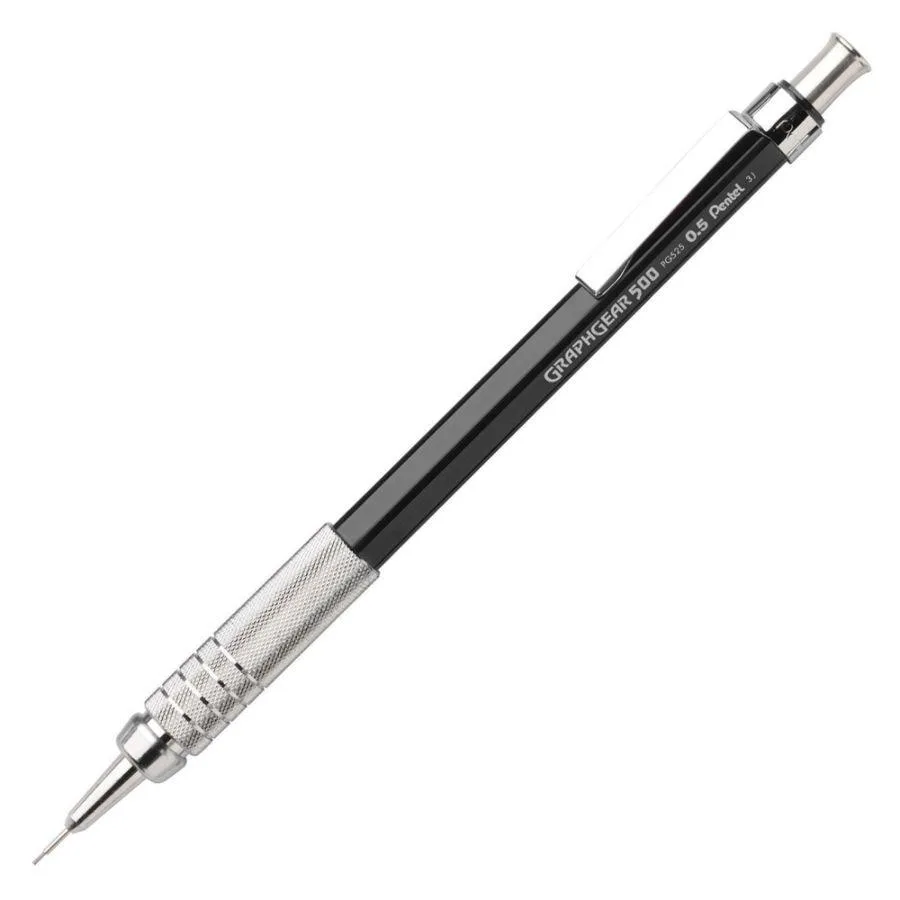 Pentel of America, Ltd. Pentel of America, Ltd. GraphGear 500 Mechanical Pencil 0.5 mm Black PG525A — product photo