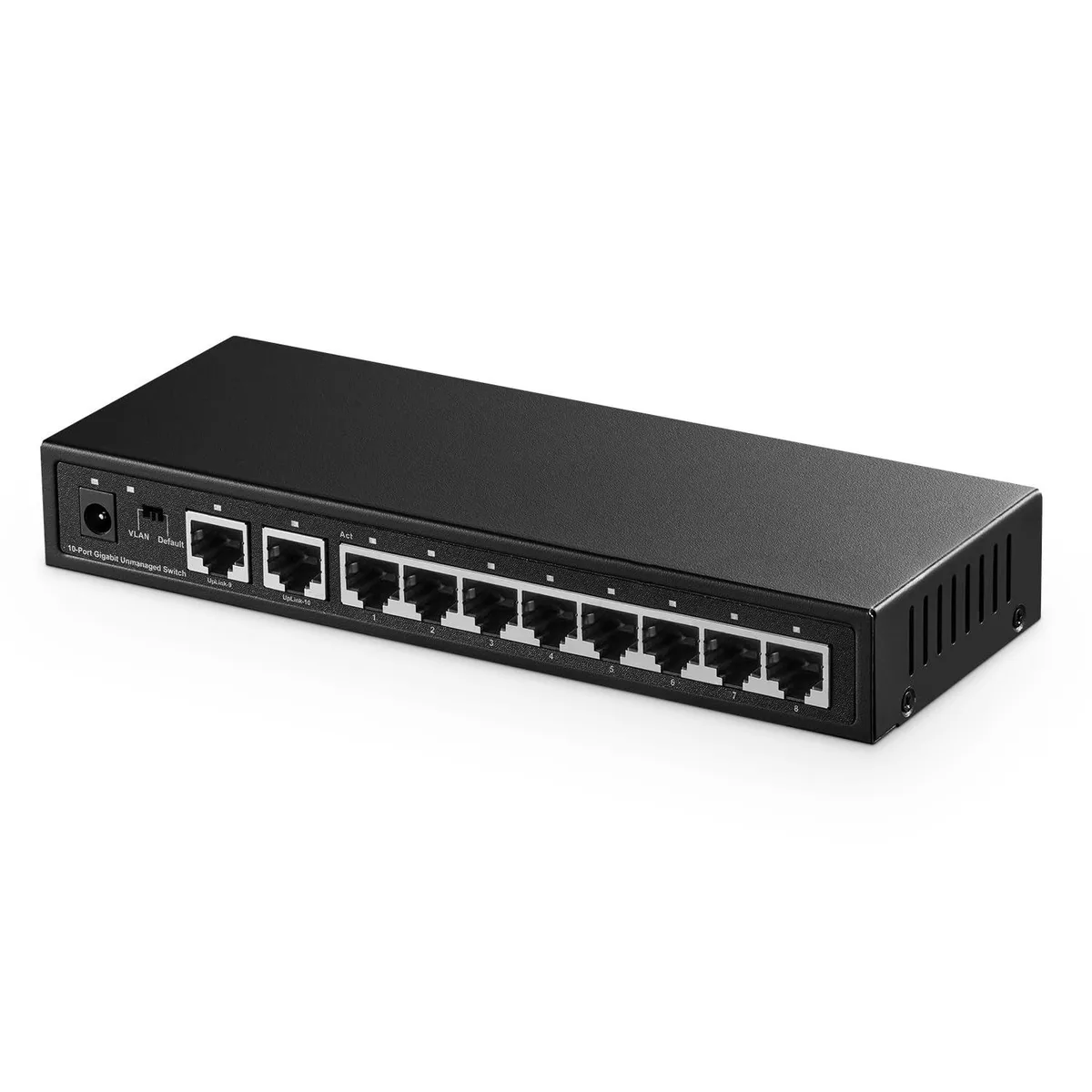 No Sew No Sew ProSafe G10-082G 10 Port Gigabit Switch 8x RJ45 2x Uplink VLAN Metal — product photo