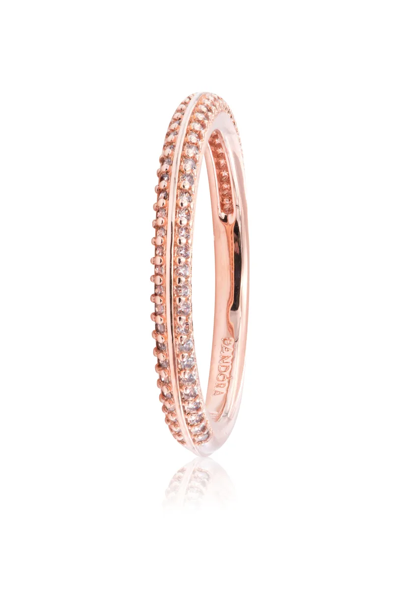 PANDORA PANDORA ME Pavé Ring 14ct Rose Gold-Plated Size 50 — product photo