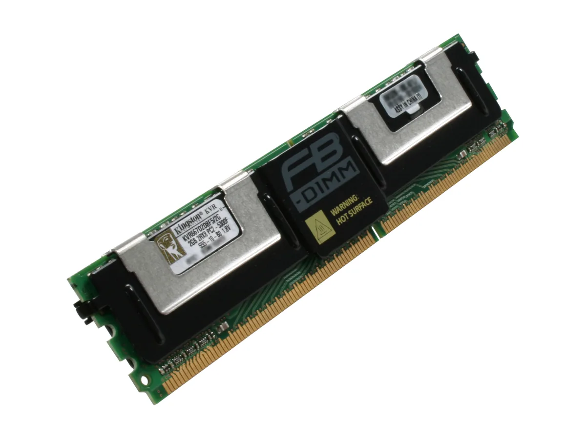 Kingston Technology Corp. Kingston Technology Corp. KVR667D2D8F5/2G 2GB DDR2 667 ECC Fully Buffered server RAM — product photo